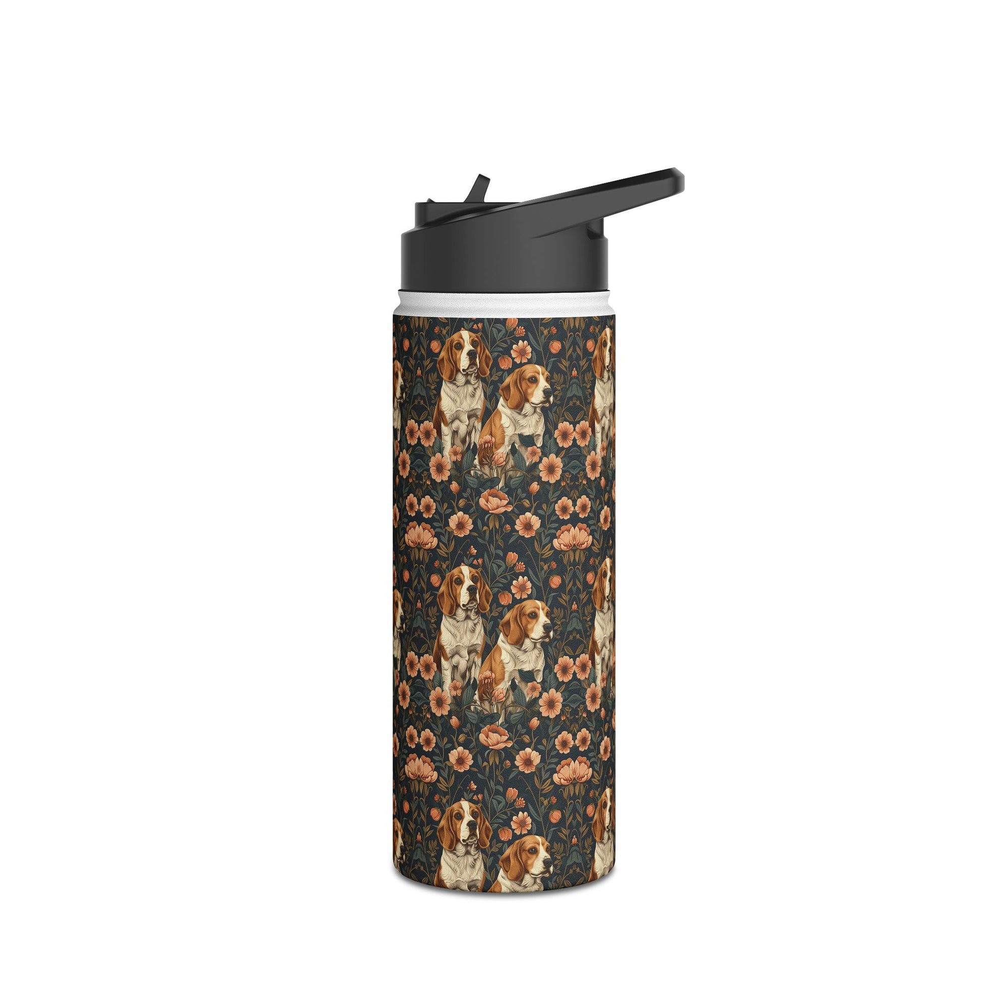 Beagle Blossom Bonanza Stainless Steel Water Bottle