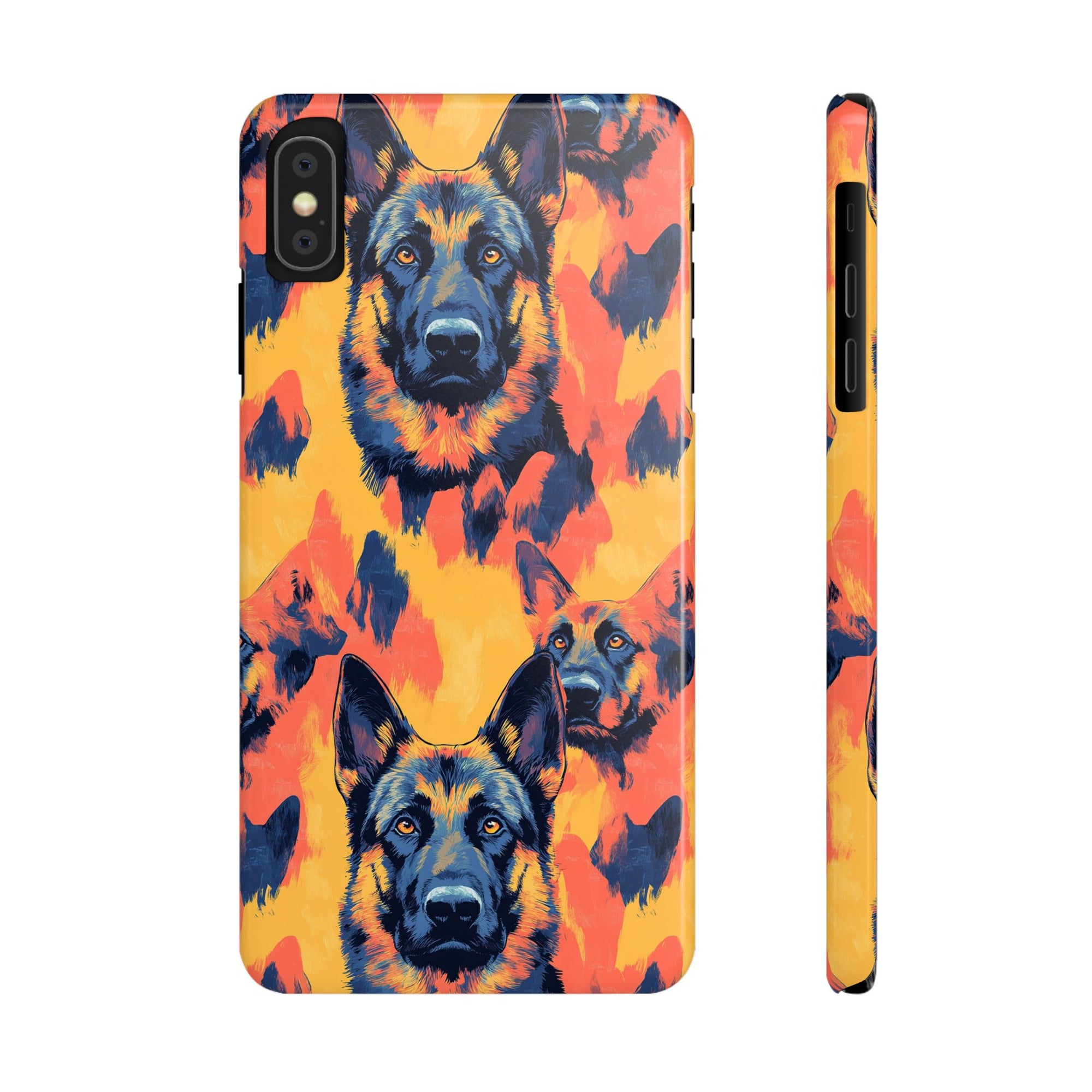 Impressionistic German Shepherds Slim Phone Cases