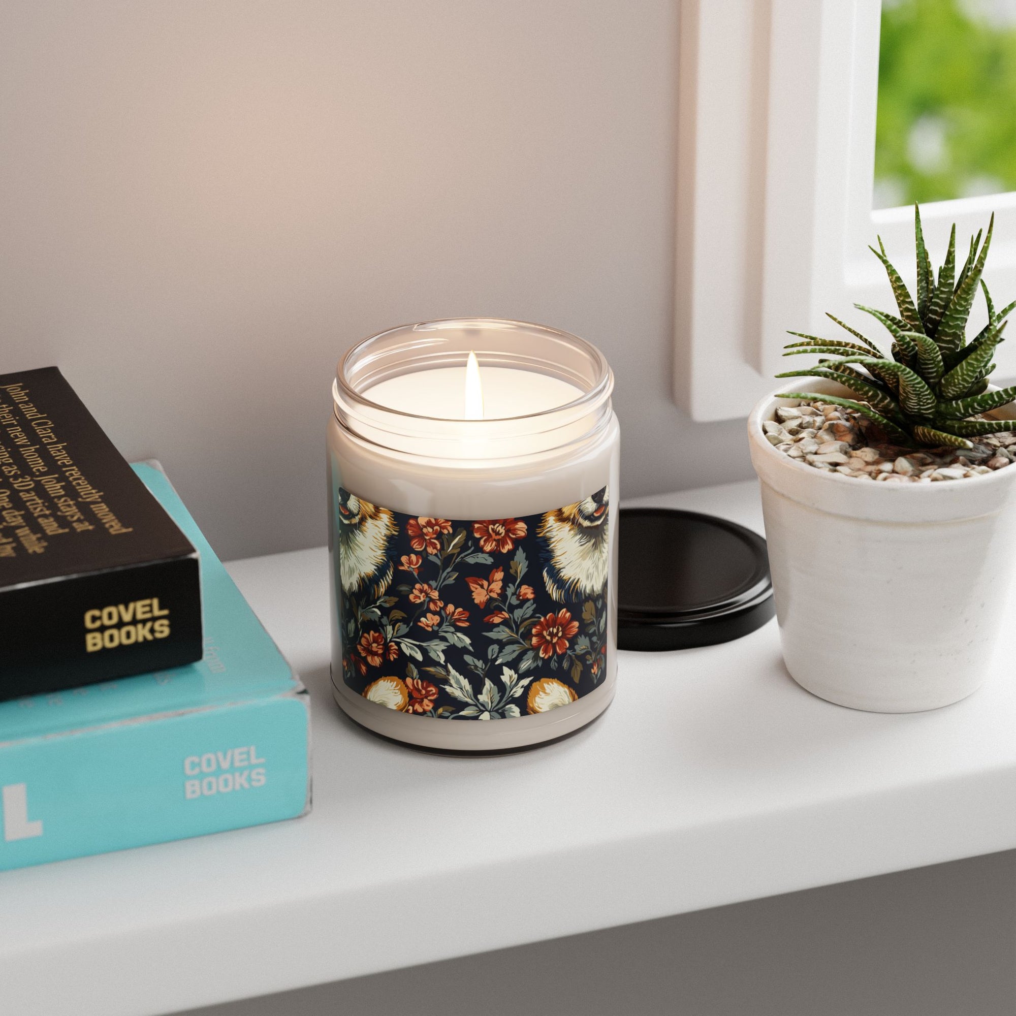 Floofy Corgi Blossom Blast Scented Soy Candle