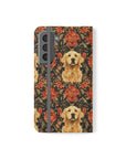 Golden Pawsatronic Tapestry Flip Cases