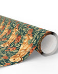 Blooming Goldie Glam Wrapping Paper