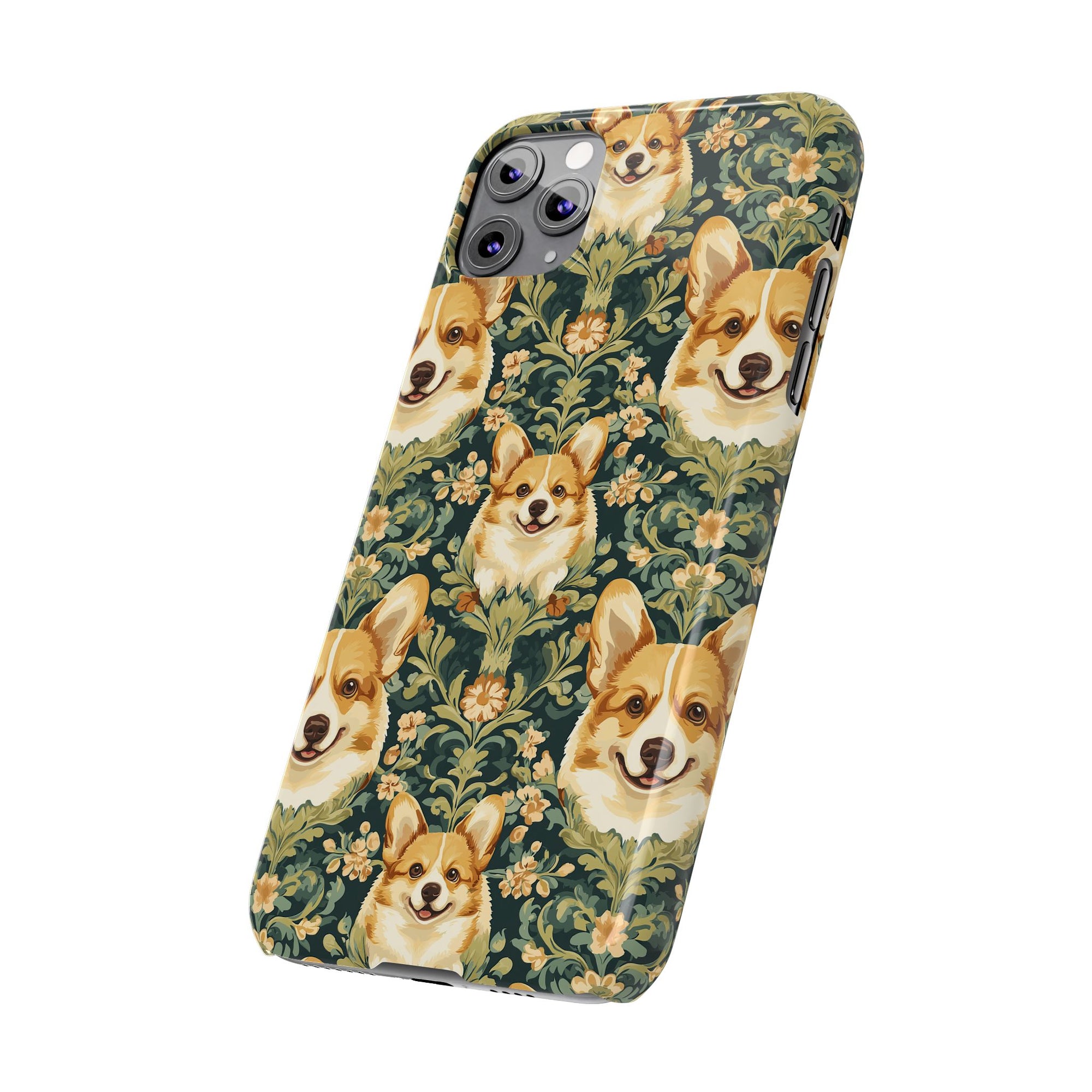 Corgi Charmz Slim Phone Cases