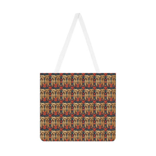 Yorkie Charm Twins Shoulder Tote Bag