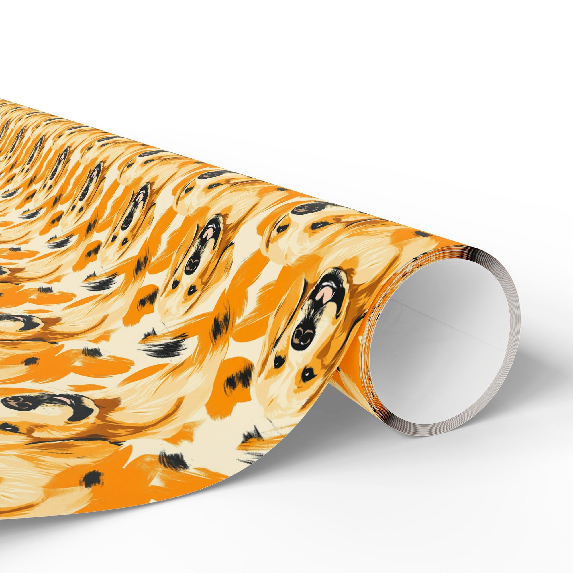 Golden Glitz &#39;n Glamour Woofwear Wrapping Paper