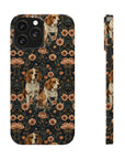 Beagle Blossom Bonanza Slim Phone Cases