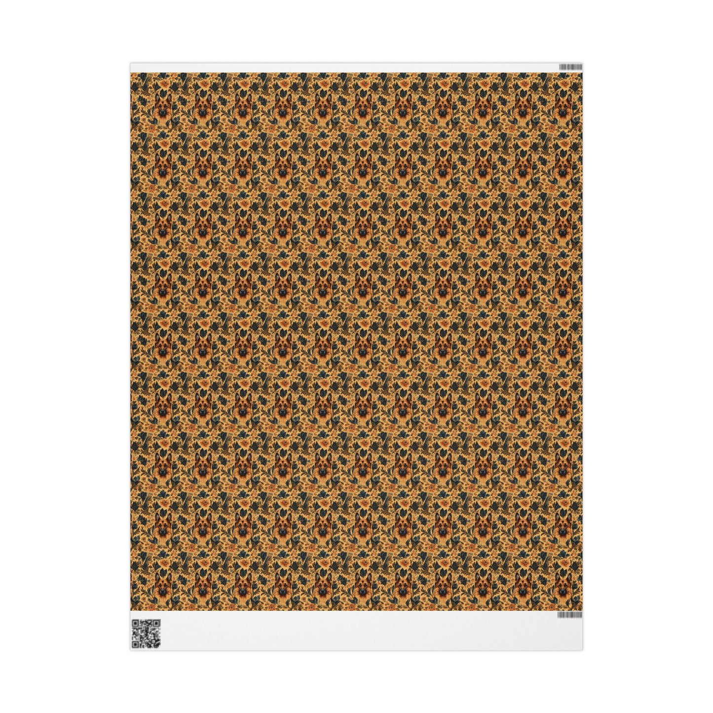 Autumnal German Shepherd Glamour Wrapping Paper