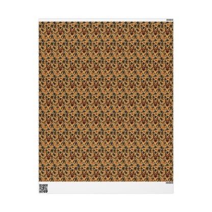 Autumnal German Shepherd Glamour Wrapping Paper