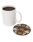 Bloomingly Bulldogistic Bouquet Cork Back Coaster