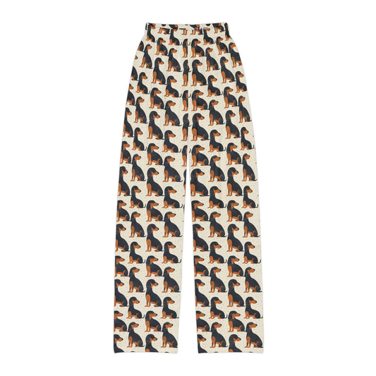 Whimsical Dachsund Dreamcatcher Kids Pajama Pants