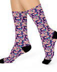 Dazzling Bulldog Chic Cushioned Crew Socks