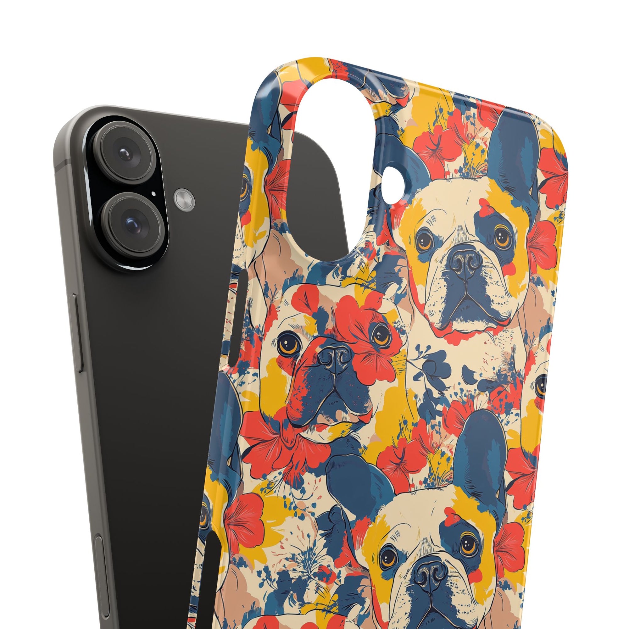 Bloom Pup Frenchietastic Splatter Slim Phone Cases