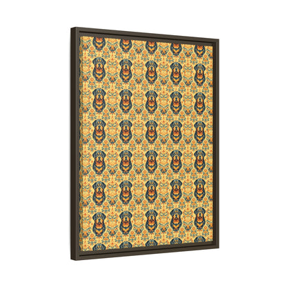 Royal Rottie Regalia Matte Canvas, Framed