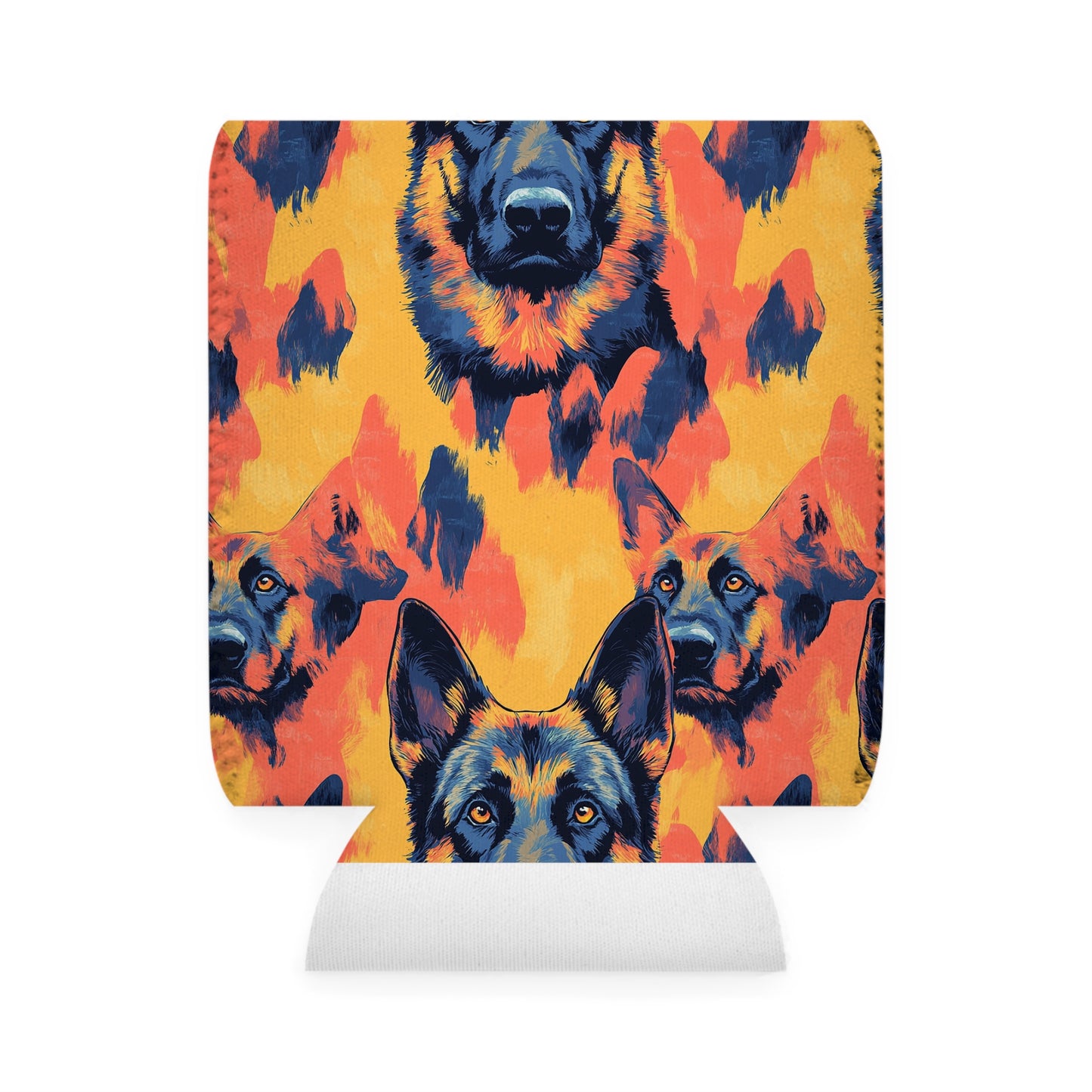 Impressionistic German Shepherds Can Cooler Sleeve