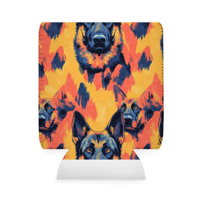 Impressionistic German Shepherds Can Cooler Sleeve