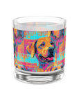 Rustic Charm Labrador Chic Rocks Glass