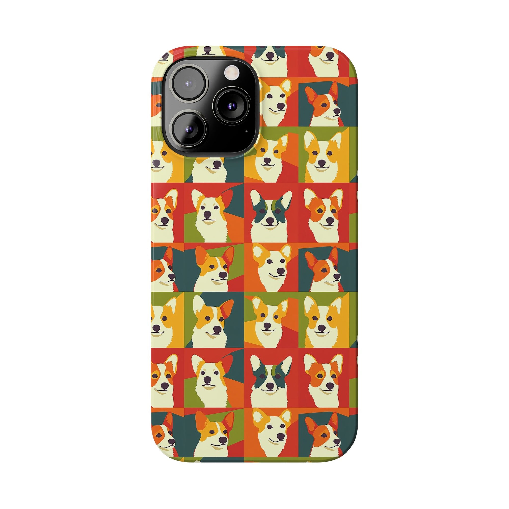 Corgi Chic Popart Pup Slim Phone Cases