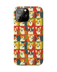 Corgi Chic Popart Pup Slim Phone Cases