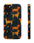 Dapper Dachshund Noir Glow Magnetic Tough Cases