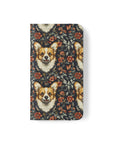 Floofy Corgi Blossom Blast Flip Cases