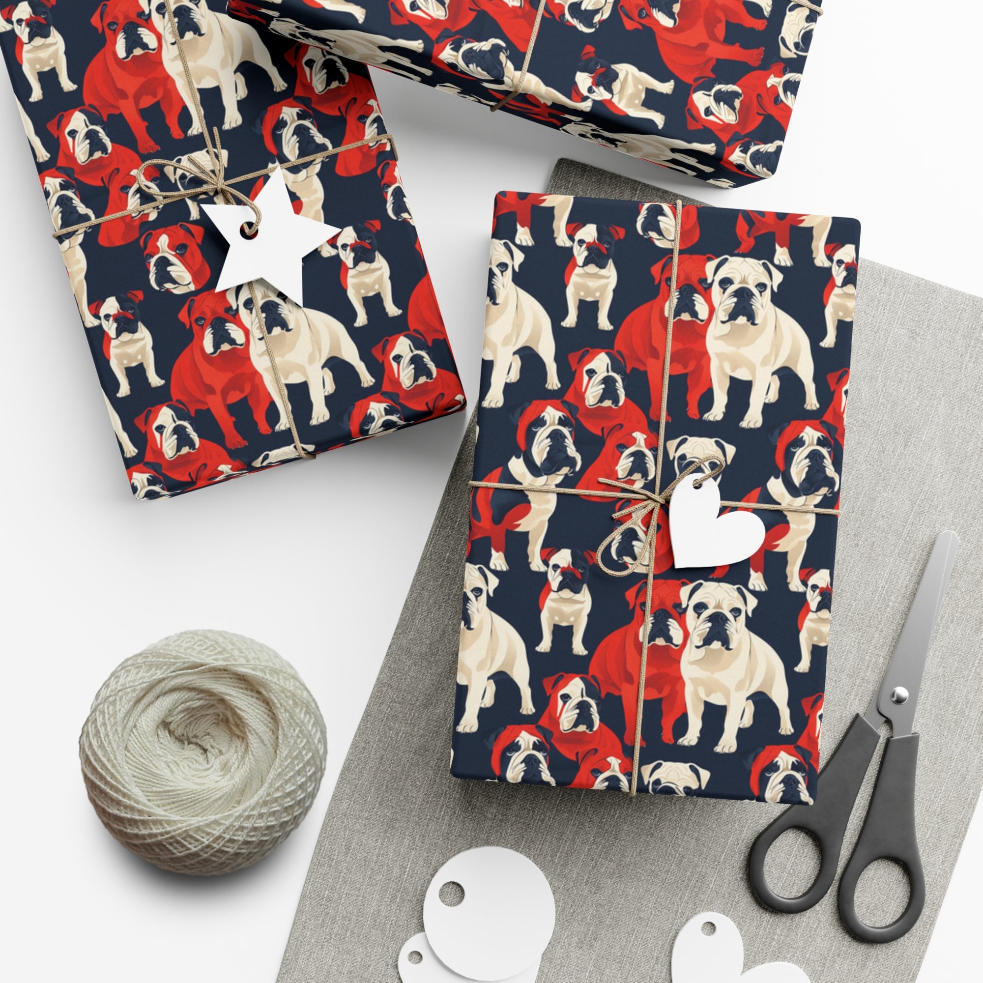 Bulldoggy Bliss Chomper Gift Wrap Papers