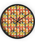 Corgi Chic Popart Pup Wall Clock