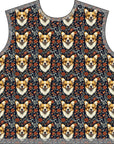 Floofy Corgi Blossom Blast Men's Pajama Set