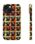 Whimsical Warhol Labrador Slim Phone Cases