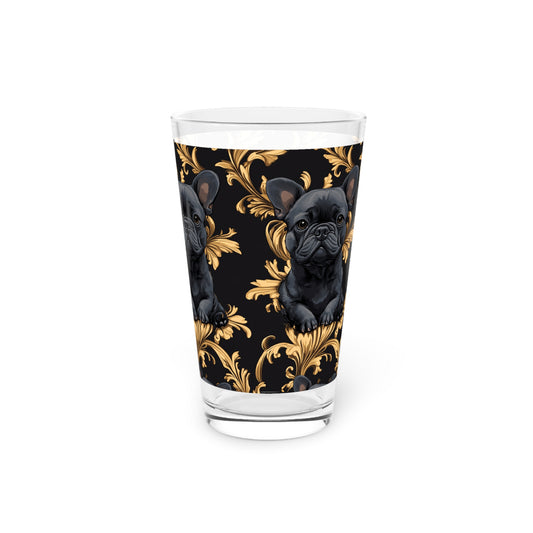 Regal Frenchie Noir Elegance Pint Glass