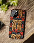 Yorkie Charm Twins Slim Phone Cases