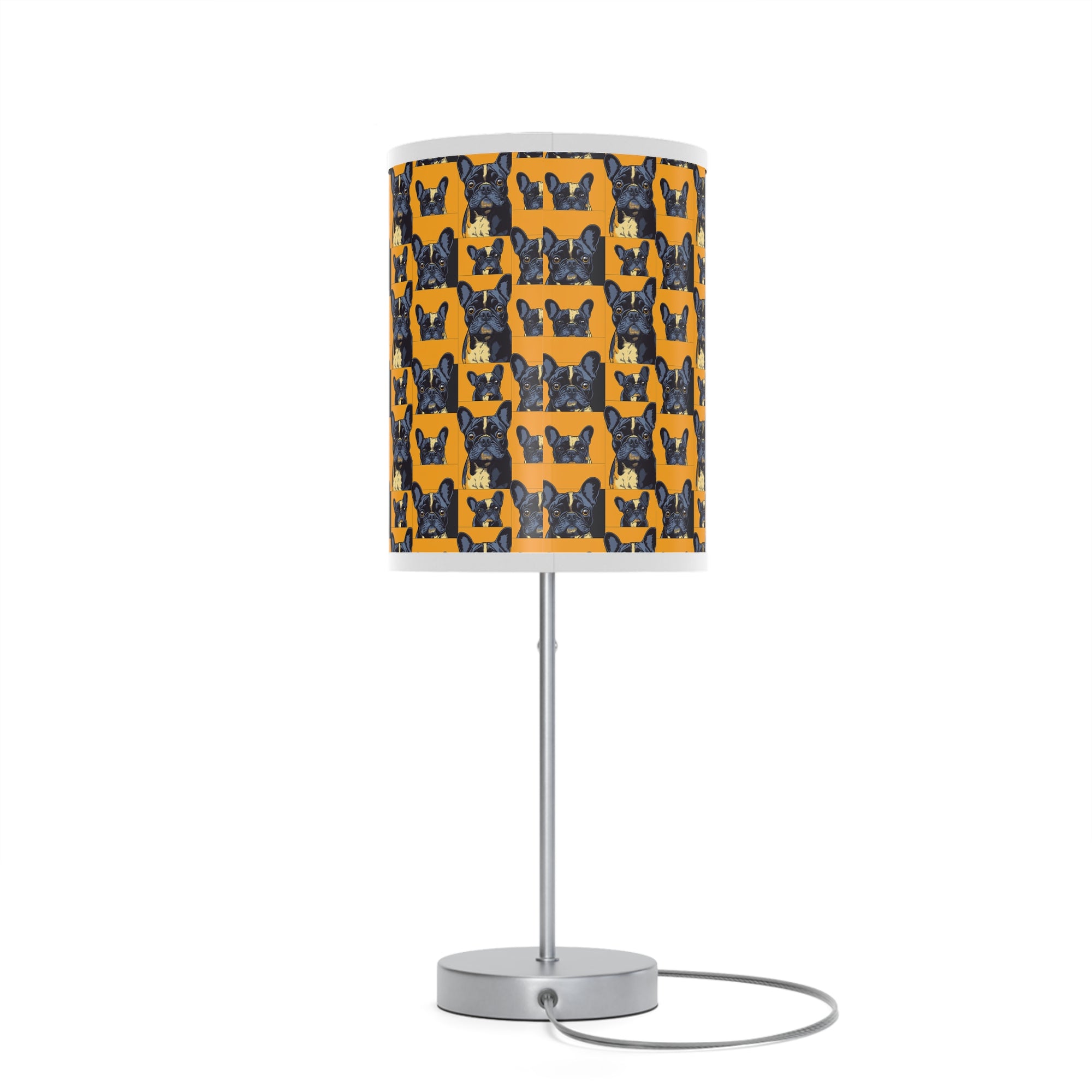 Frenchie Pawsitively Pawsome Peek-a-Boo Perfection Lamp on a Stand