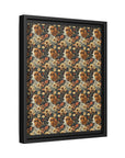 Beagle Blossoms Matte Canvas, Framed