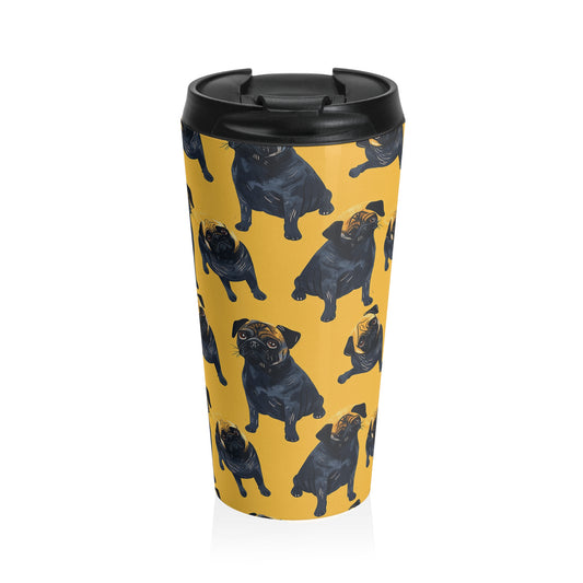 Puglet Posh Paradise Stainless Steel Travel Mug