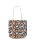 Blooming Bulldog Beauty Canvas Tote Bag