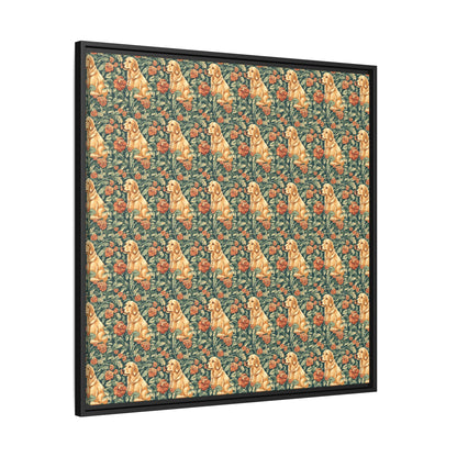 Blooming Goldie Glam Matte Canvas, Framed