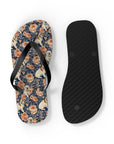 Blooming Bulldog Beauty Flip Flops