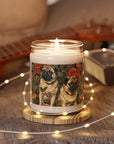 Blooming Pug Paradise Scented Soy Candle