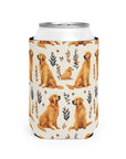 Golden Glamour Paws - Luxe Licks for Regal Retrievers Can Cooler Sleeve