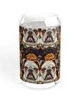 Bloomingly Bulldogistic Bouquet Sipper Glass