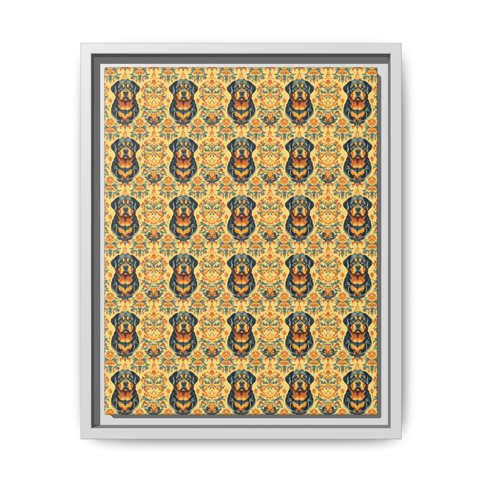 Royal Rottie Regalia Matte Canvas, Framed