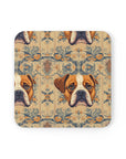 Bowtie Boxer Bliss Cork Back Coaster