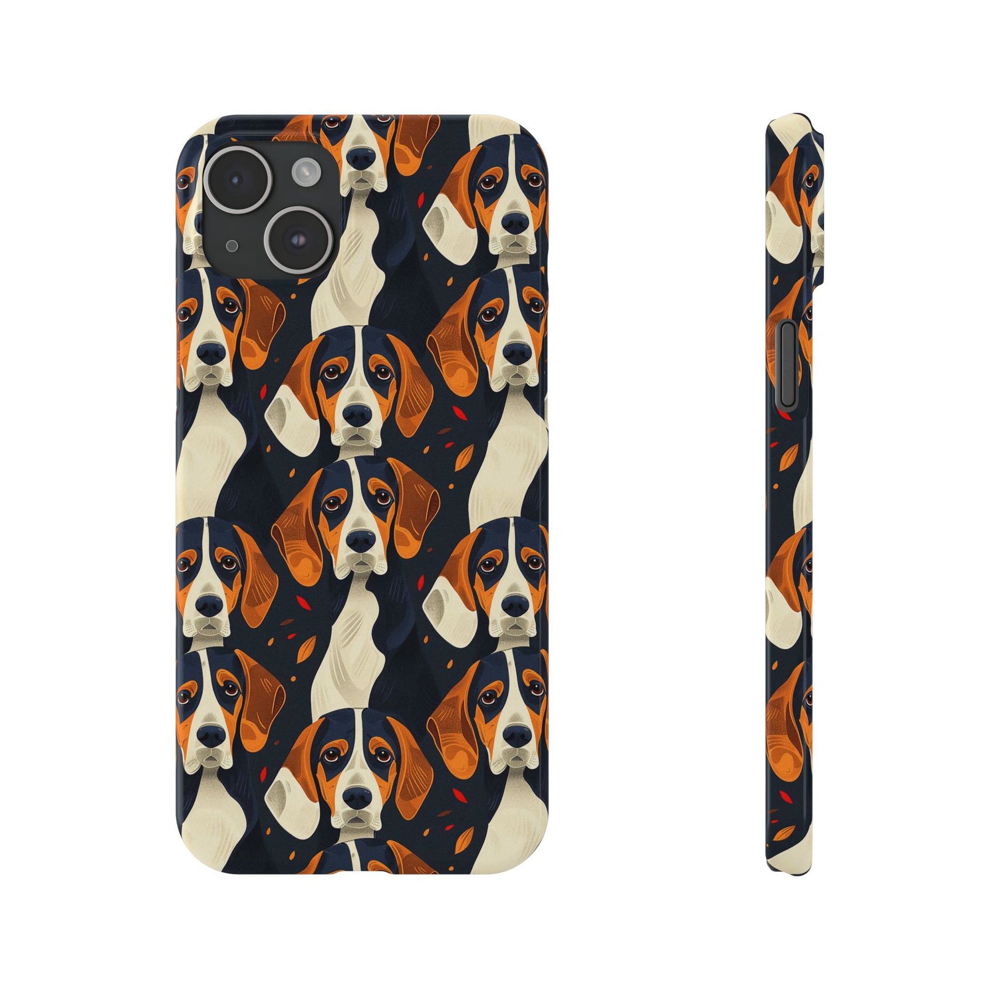 Beagle Glimmer Gaze Glamour Slim Phone Cases