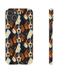 Beagle Glimmer Gaze Glamour Slim Phone Cases