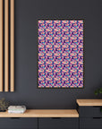 Dazzling Bulldog Chic Matte Canvas, Framed