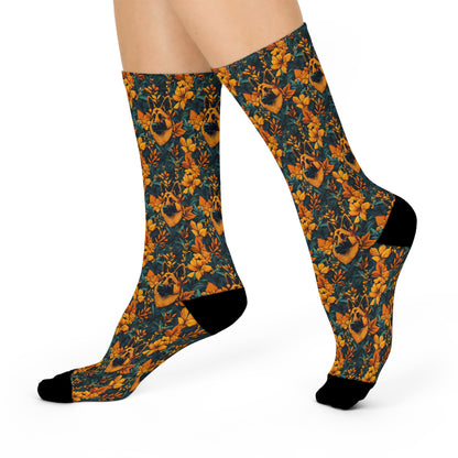 Safari Shepherd Strut Cushioned Crew Socks