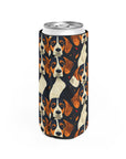 Beagle Glimmer Gaze Glamour Slim Can Cooler