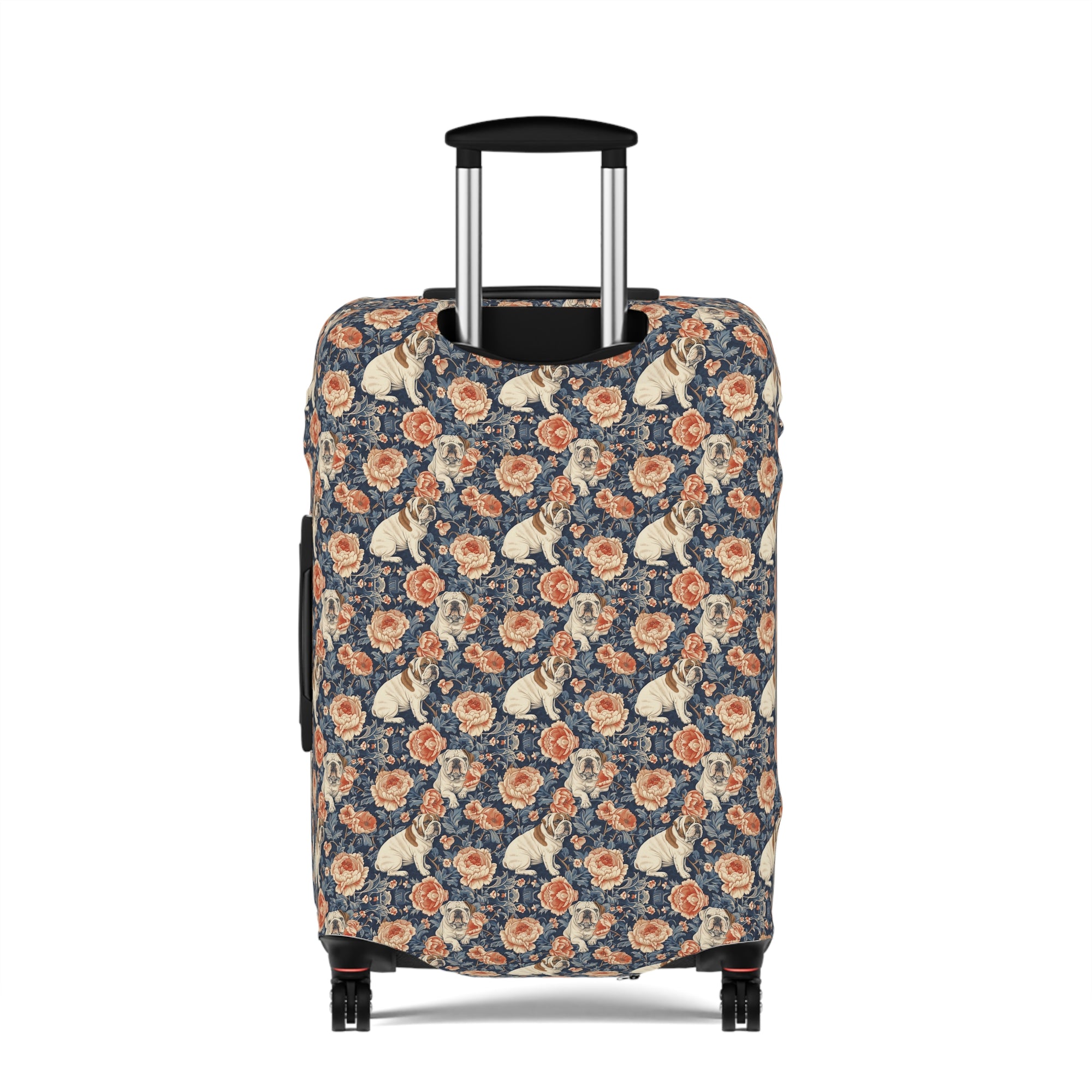 Blooming Bulldog Beauty Luggage Cover