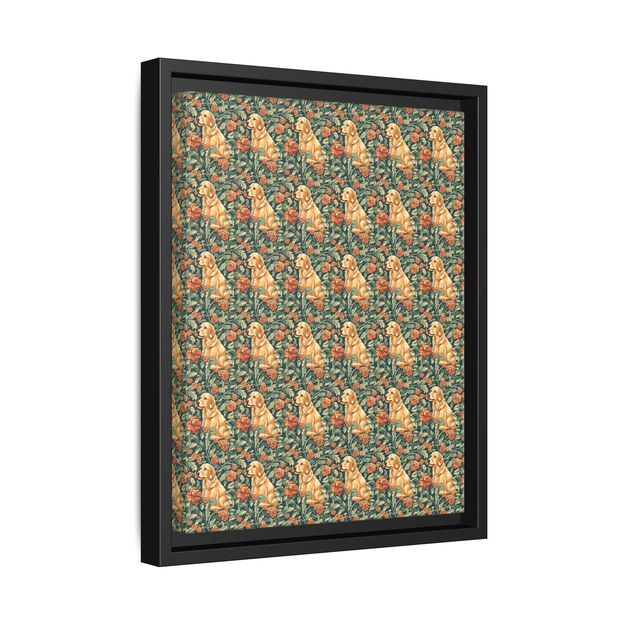 Blooming Goldie Glam Matte Canvas, Framed