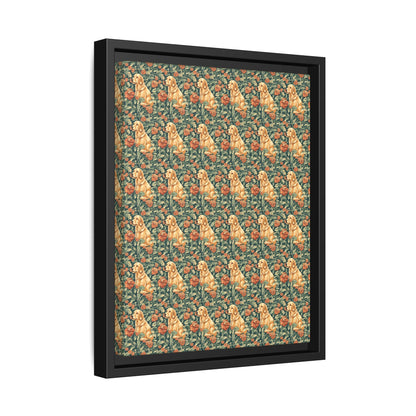 Blooming Goldie Glam Matte Canvas, Framed