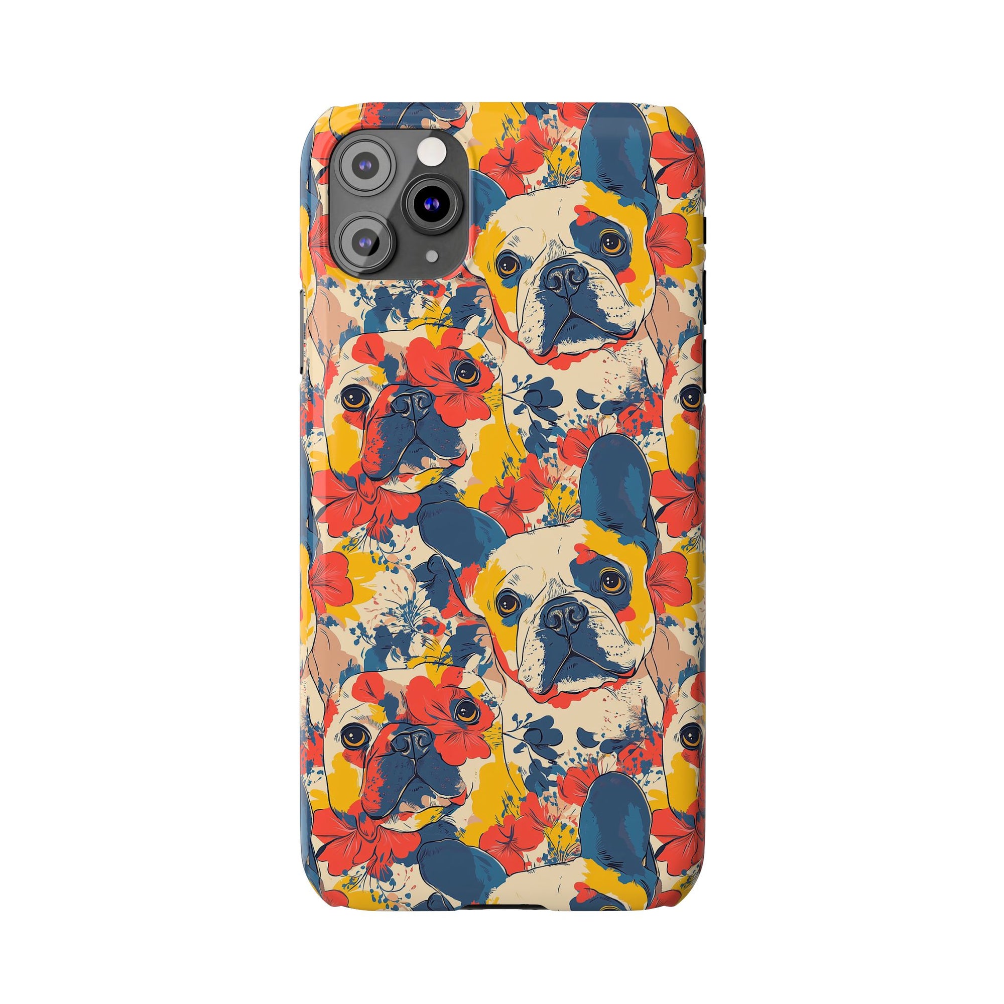 Bloom Pup Frenchietastic Splatter Slim Phone Cases