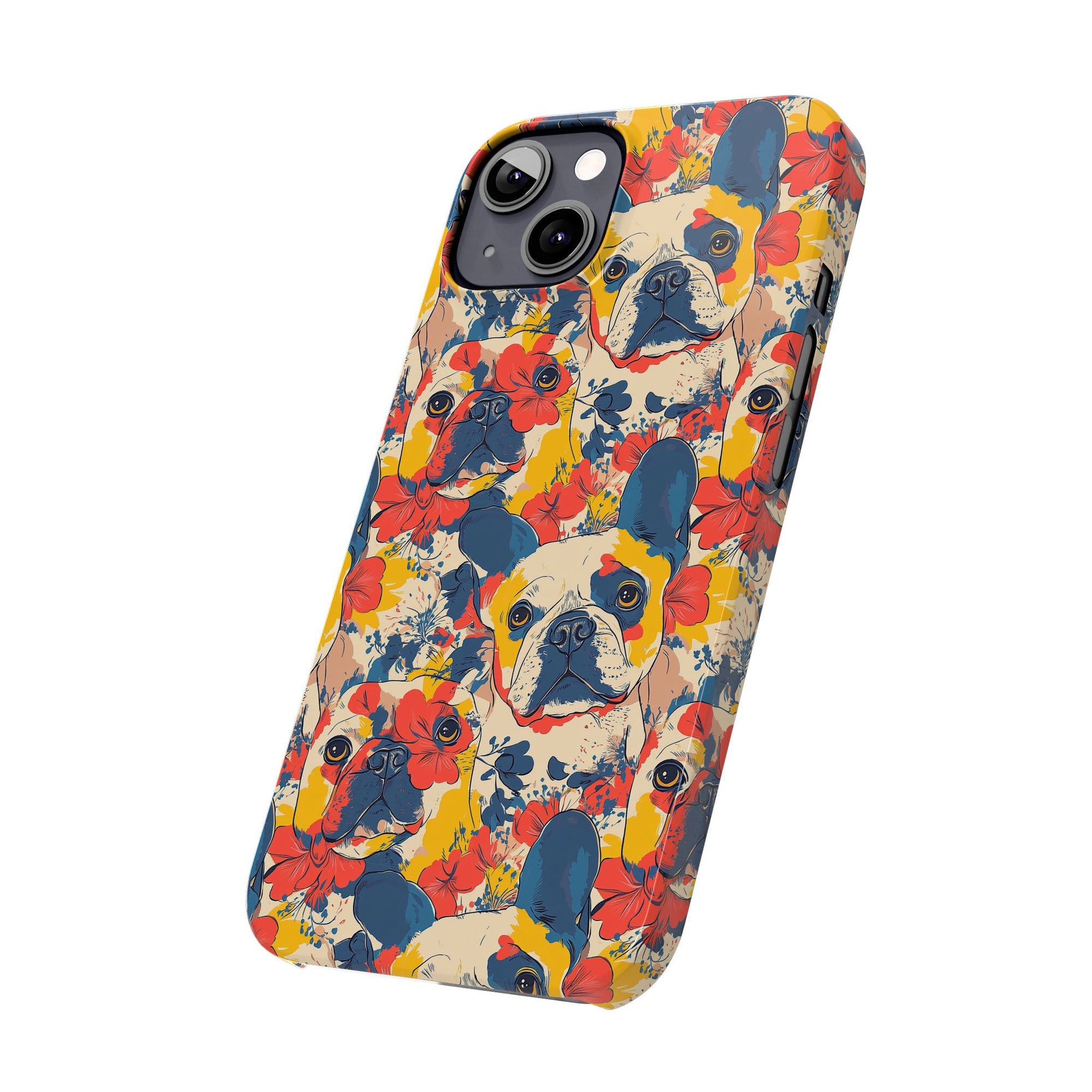 Bloom Pup Frenchietastic Splatter Slim Phone Cases